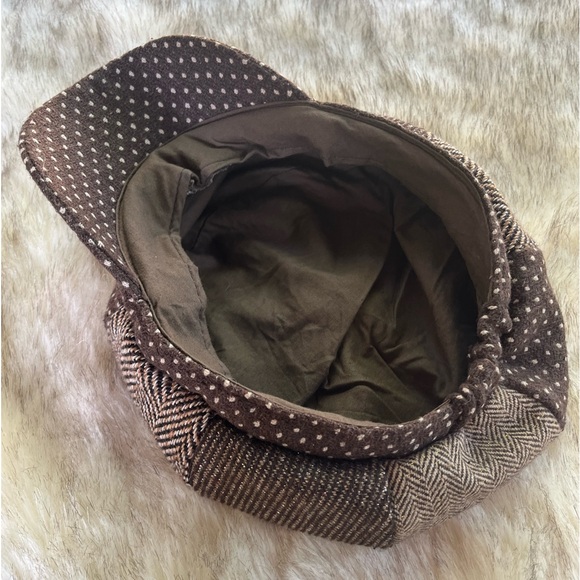 Mixed Pattern Newspaper Boy Style Cap - Picture 3 of 7